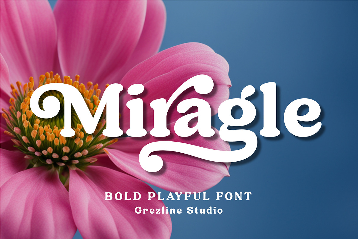 Miragle - Bold Playful Font, a Slab Serif Font by Grezline Studio (Photo 1 of 9)