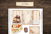 Halloween Love Card Holder Ephemera, a Seasonal Illustration by Print Haven Mochi Vintage (Thumbnail 2 of 7)