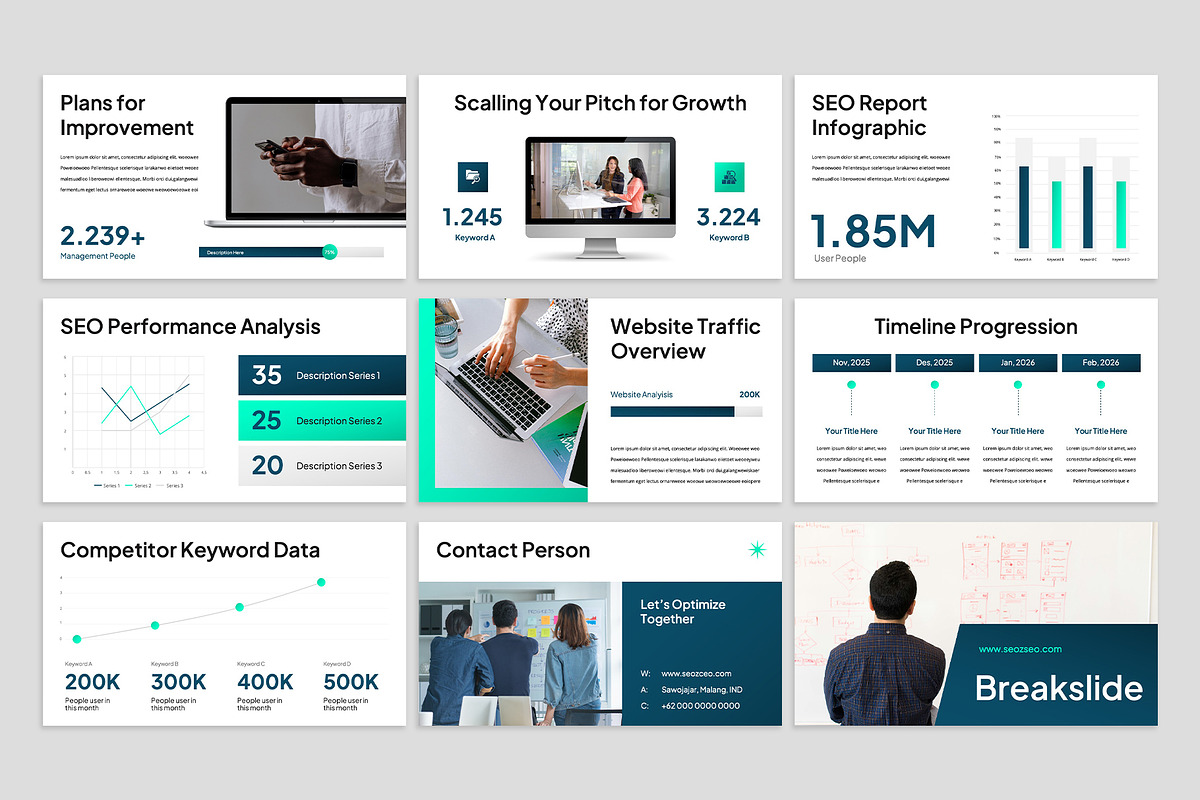 SEO Report Keynote, a Presentation Template by rgbryand (Photo 4 of 7)