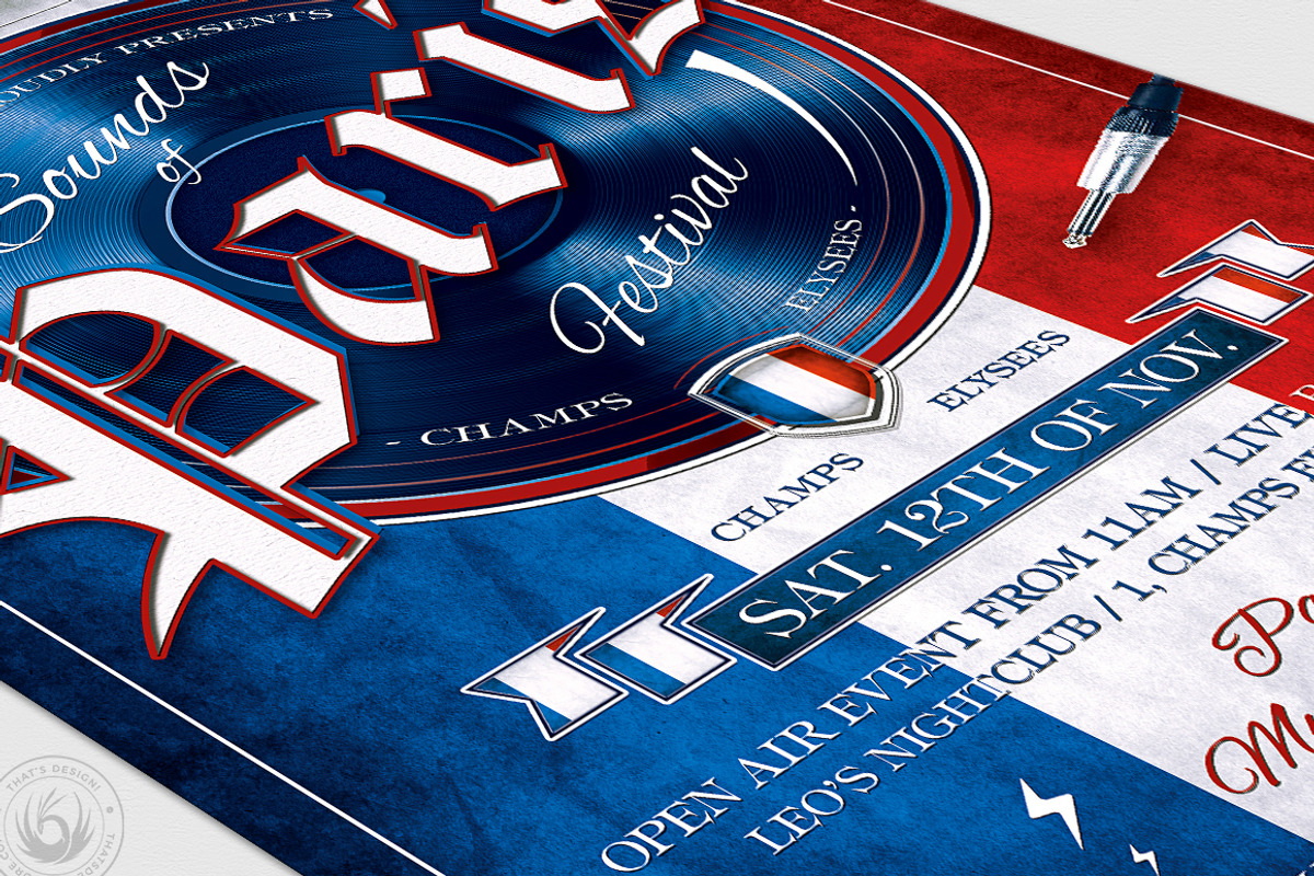 Sounds of Paris Flyer Template, a Flyer Template by ThatsDesignArt (Photo 6 of 6)