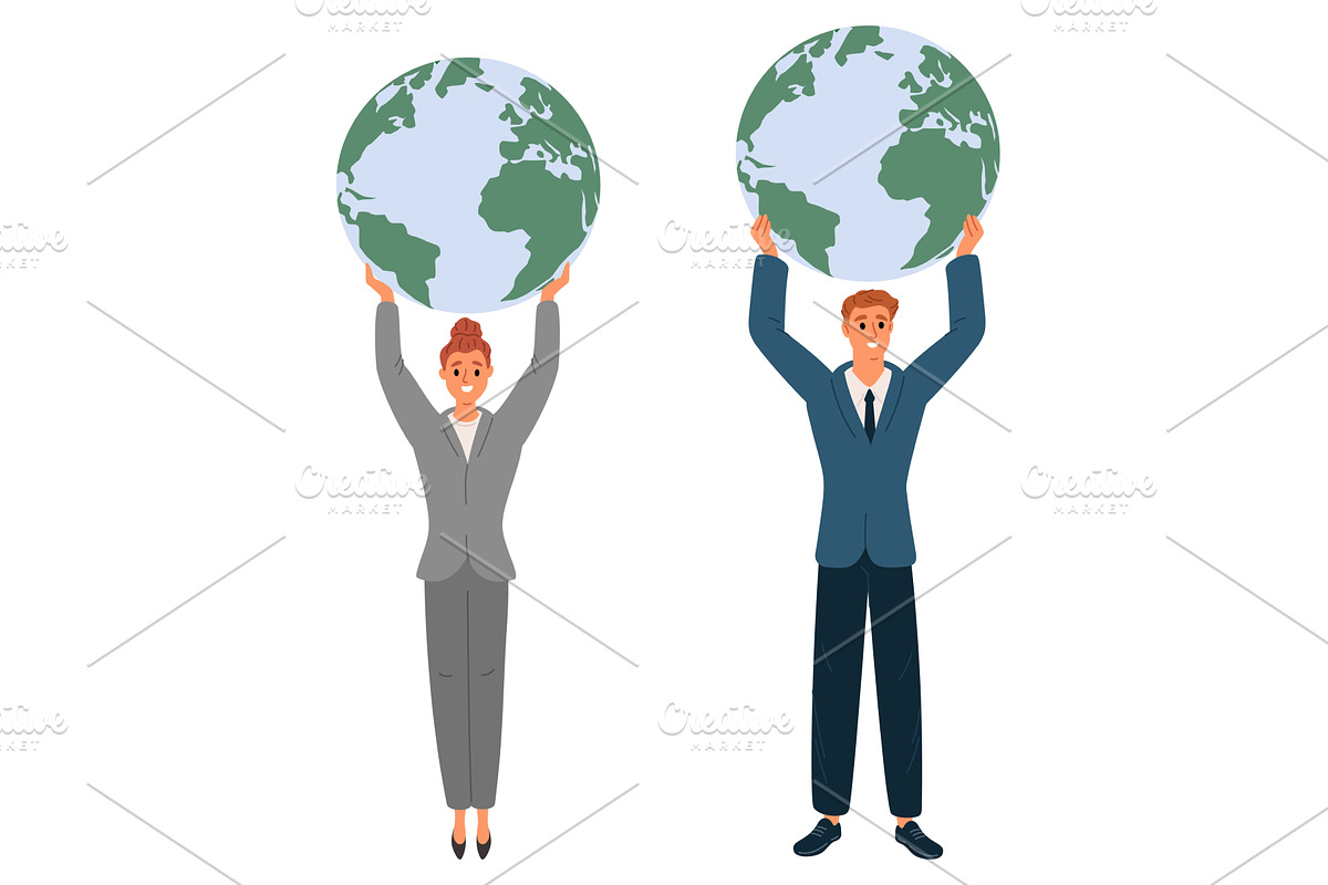 Businessman and businesswoman, a Person Illustration by Vectorbuum