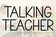 Talking Teacher, a Sans Serif Font by FreshTypeINK (Thumbnail 1 of 8)