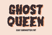 Ghost Queen Font - Horror Font, a Handwritten Font by ariodsgn (Thumbnail 1 of 10)