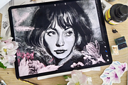 Floral Brush stamps for Procreate, a Brush Add-On by Graphics Resources (Thumbnail 15 of 15)