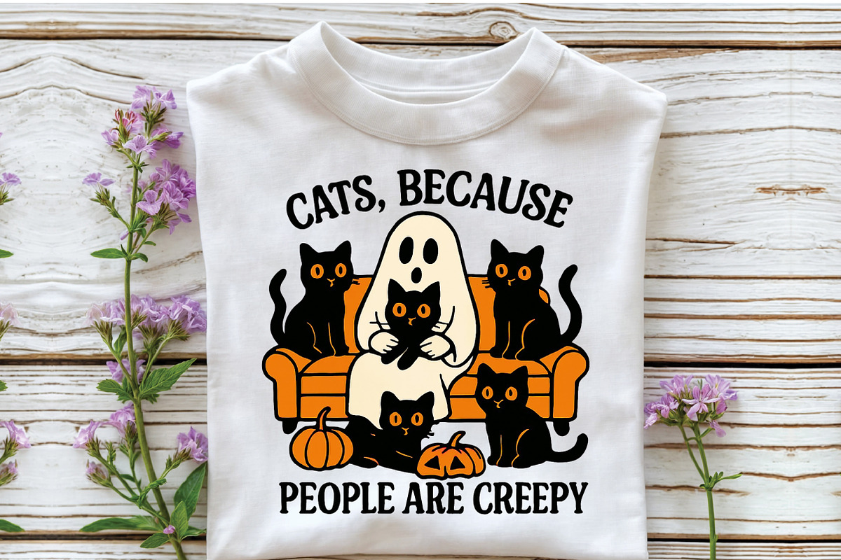 Cats Because People Are Creepy Png, an Illustration by Craft Nest (Photo 3 of 6)