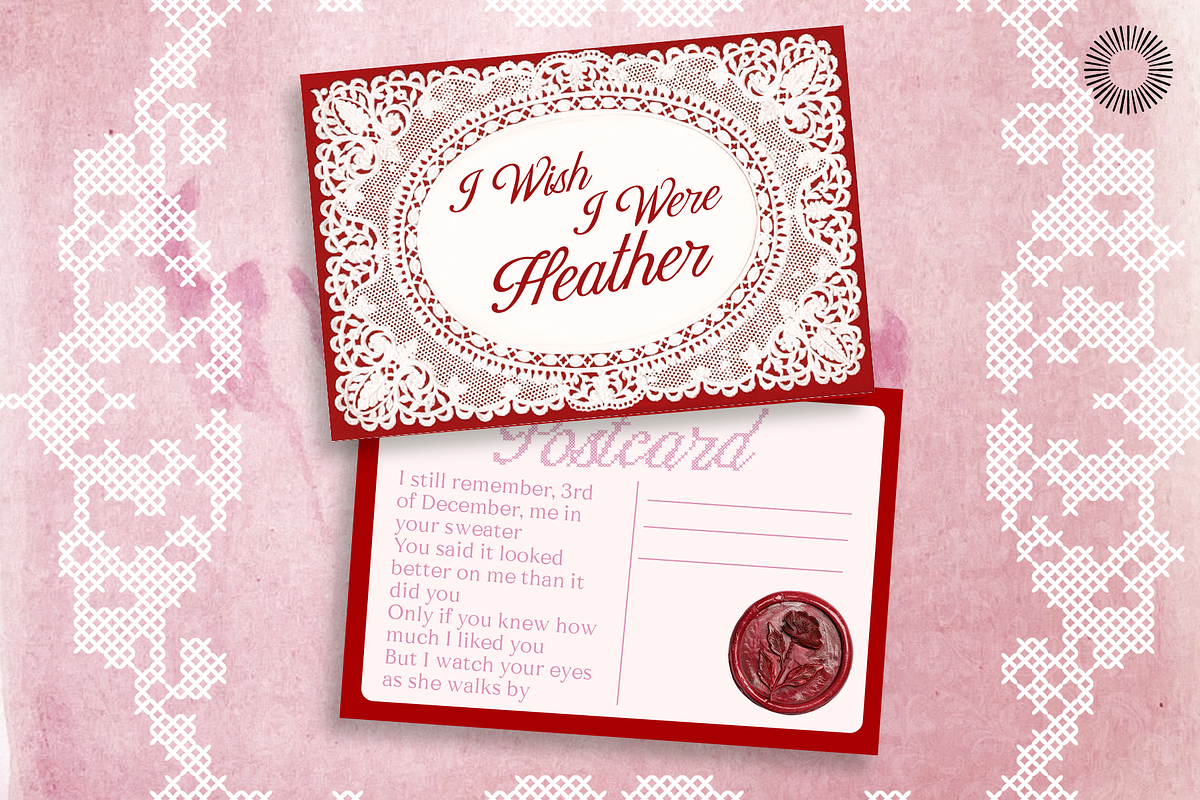 Heather knit - Stitch Font Bundle, a Script Font by Setara Langit CreativeStd (Photo 7 of 14)
