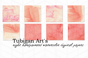 8 Peachy Watercolor Textures, a Texture Graphic by Tubigan Art (Thumbnail 2 of 2)