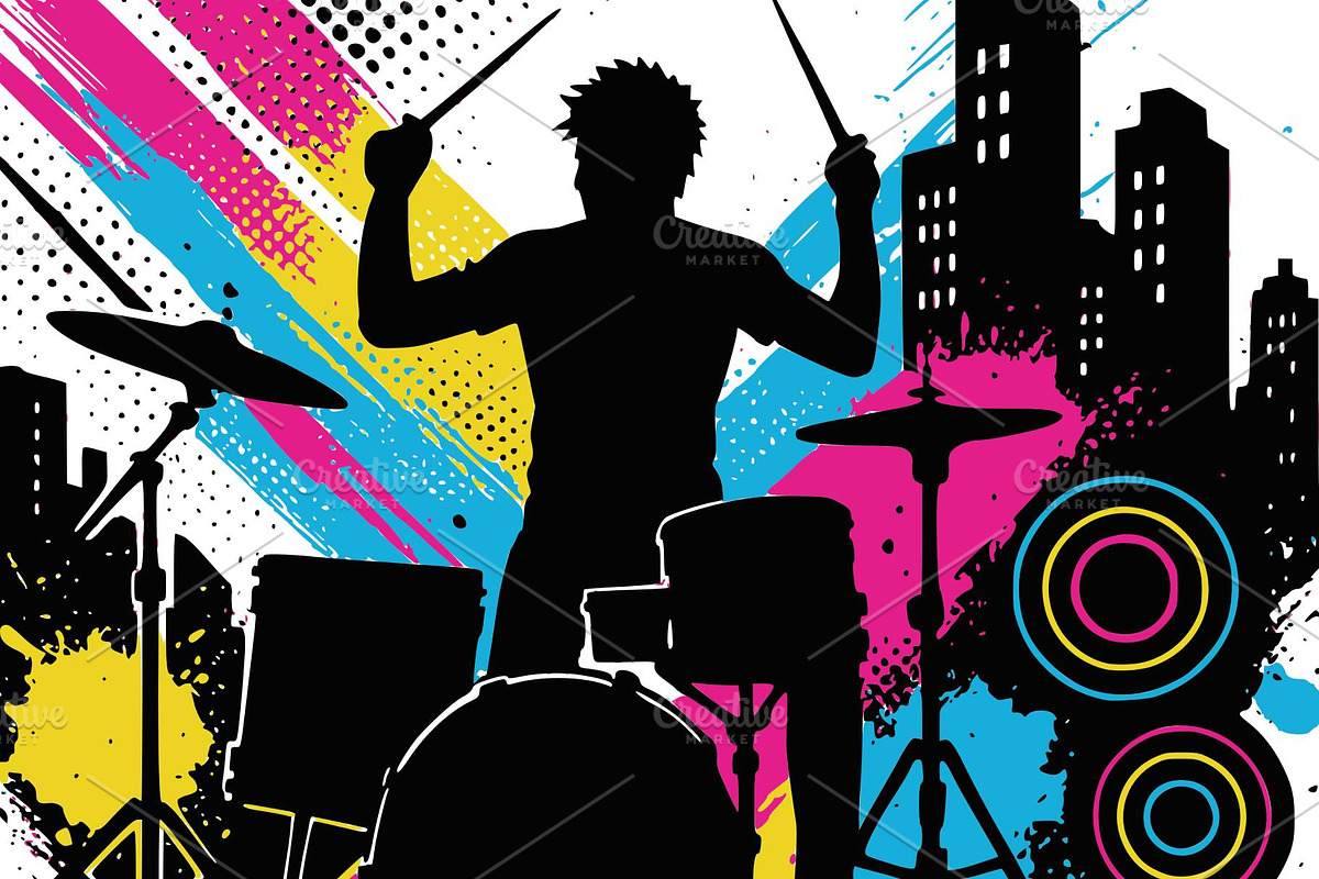 Drummer frutiger metro grunge, a Person Illustration by Deezguizer (Photo 2 of 3)