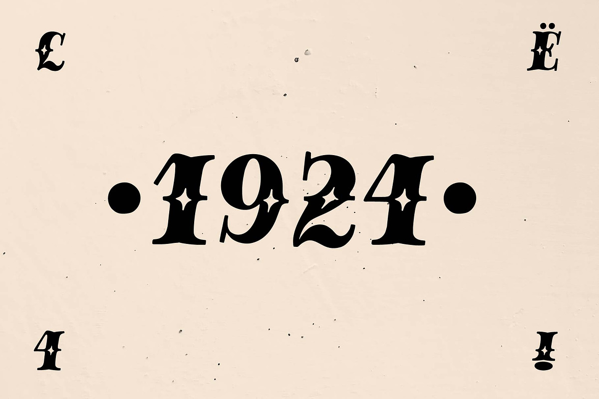 Magic Dust - vintage display font, a Blackletter Font by doffdog (Photo 4 of 8)
