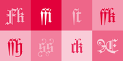 Fleischmann Gotisch, a Blackletter Font by preussTYPE (Thumbnail 6 of 11)