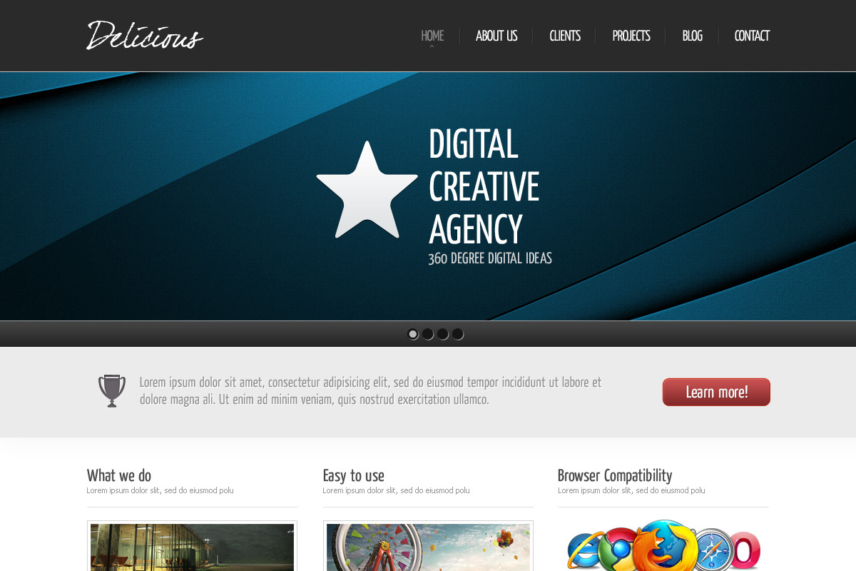 Delicious Agency Website, a Websites & App Template by IQSIR (Photo 3 of 5)