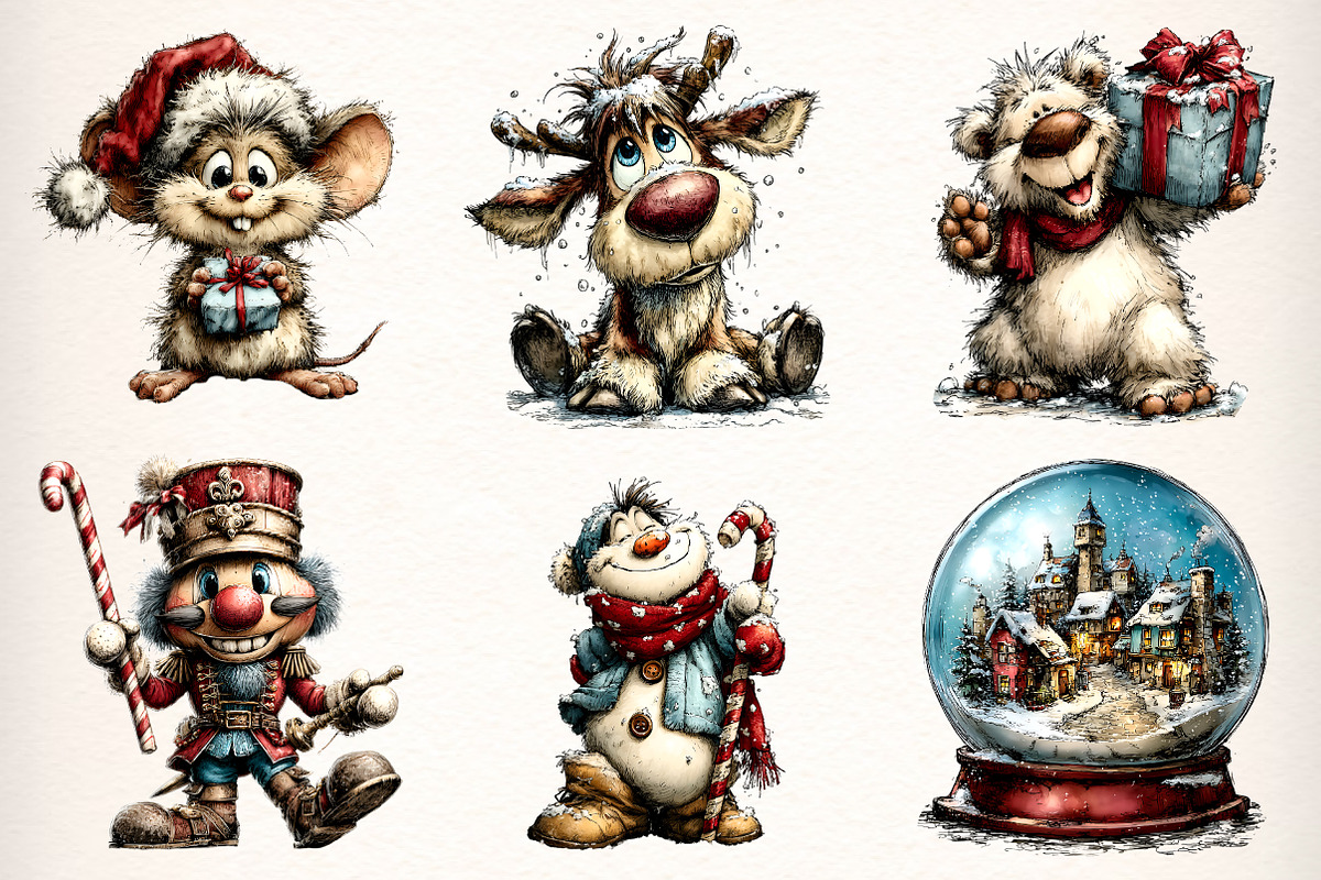 Whimsical Winter Clipart, an Illustration by Dream Creation (Photo 2 of 7)