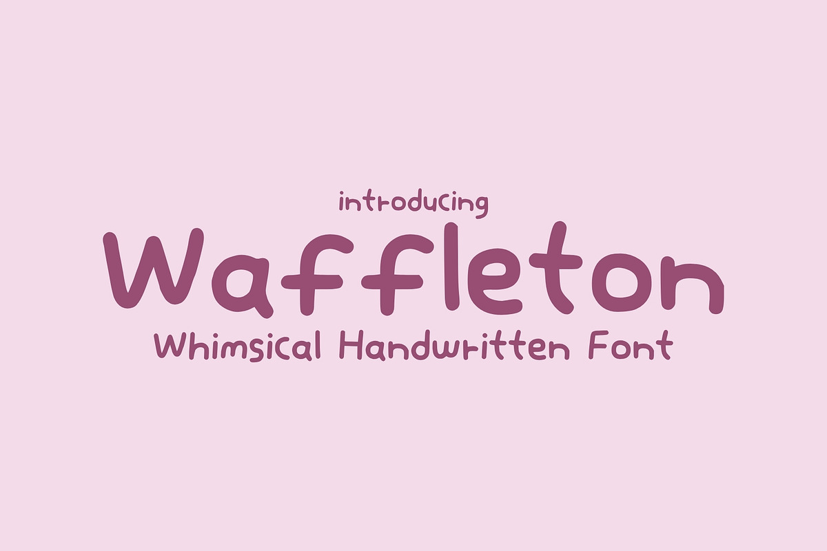 Waffleton - Handwritten Font, a Handwritten Font by HipFonts (Photo 2 of 12)