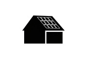 Solar Powered Home Silhouette Set, a Graphic by Designer_Momina (Thumbnail 3 of 14)