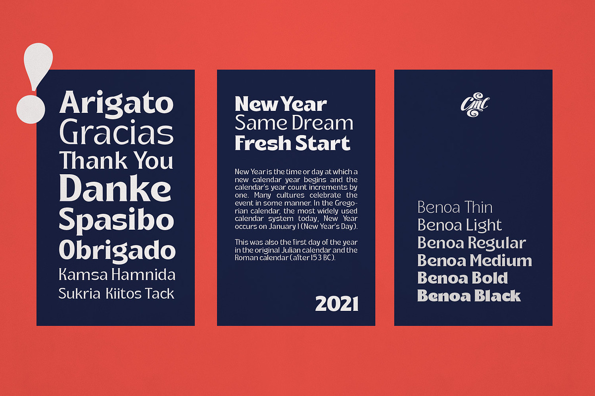 Benoa Font, a Sans Serif Font by creativemedialab (Photo 15 of 15)