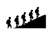 School Student Silhouette Icons, an Object Graphic by yasushie (Thumbnail 7 of 7)