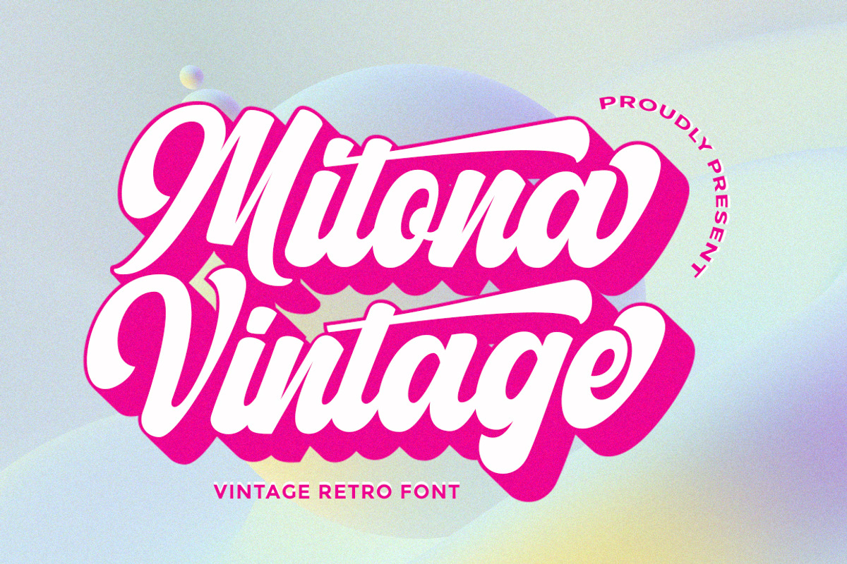 Mitona Vintage (New Update), a Script Font by Letter Fresh (Photo 9 of 9)