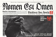 Nomen Est Omen - Blackletter Font, a Blackletter Font by Artistic & Unique (Thumbnail 3 of 15)