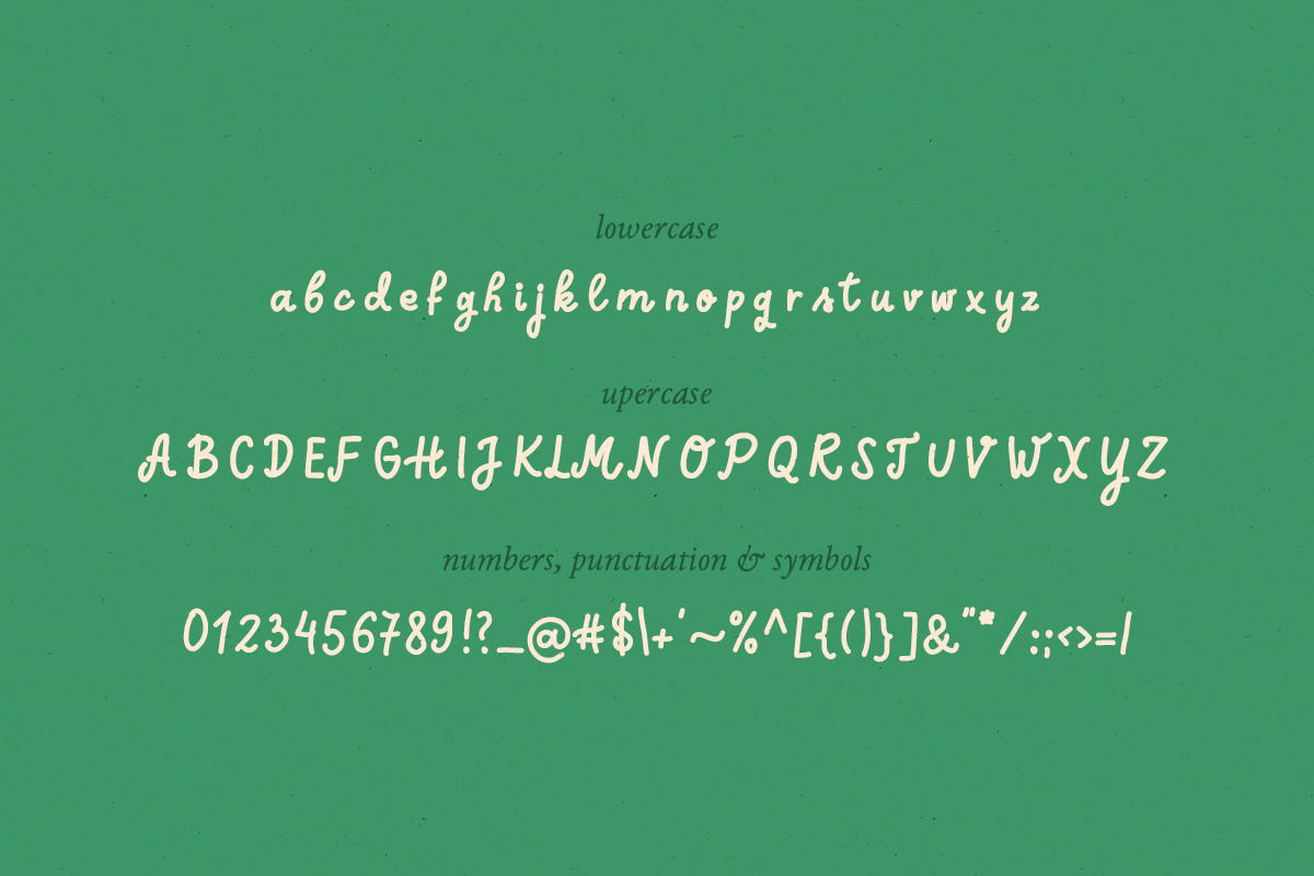 Postcard Script handwritten font, a Font by Auvrea Studio (Photo 3 of 5)