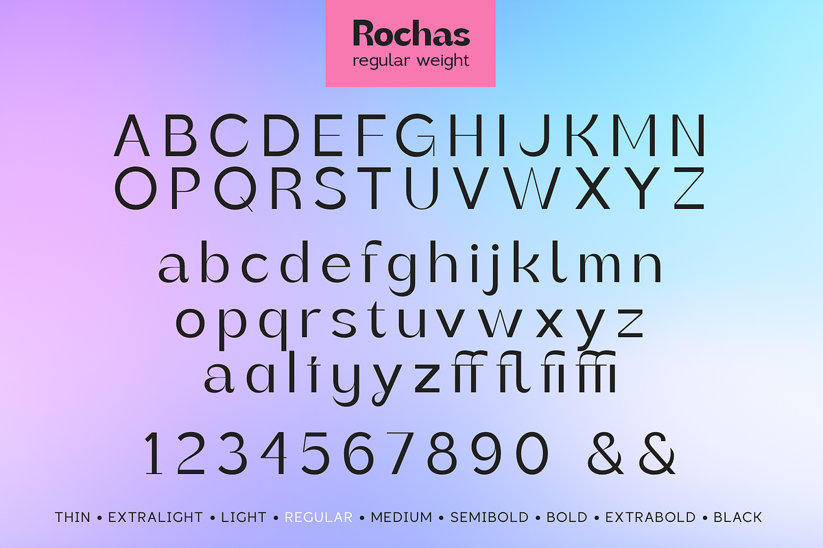 Rochas Font Family, a Sans Serif Font by Larin Type Co. (Photo 14 of 14)