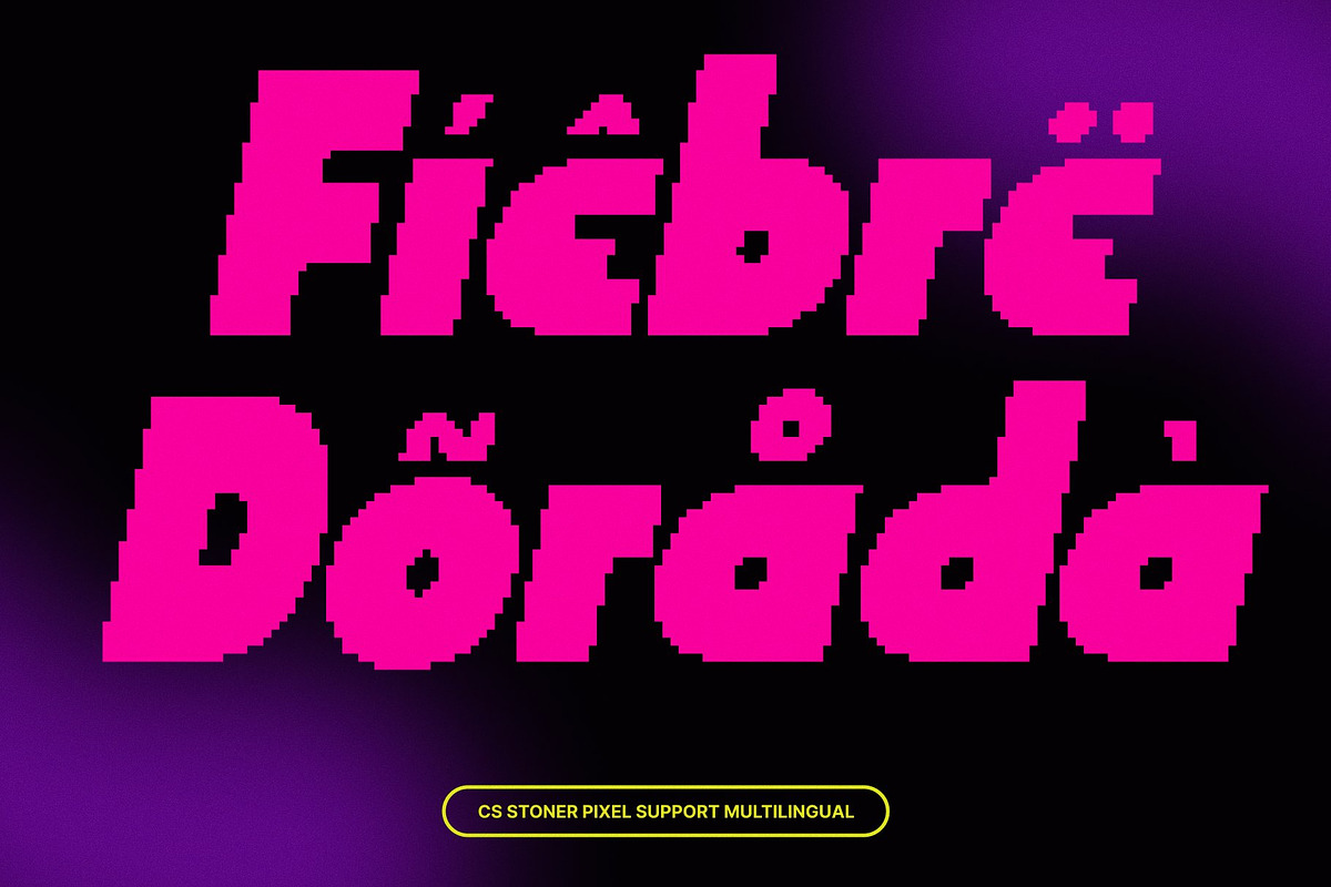 CS Stoner Pixel, a Sans Serif Font by Craft Supply Co. (Photo 6 of 8)