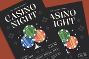 Casino Night Flyer, a Flyer Template by Gumico Studio. (Thumbnail 3 of 3)