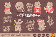Cute Christmas Bundle, an Animal Illustration by Lettering_Logo (Thumbnail 3 of 11)