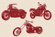 Vintage Motorcycle Engraving, a Transportation Illustration by Kaizla03 (Thumbnail 2 of 5)