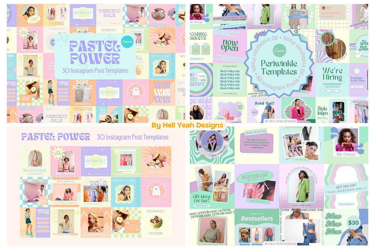 Ultimate 750 Instagram Pos, a Social Media Template by Hell Yeah Designs (Photo 5 of 10)
