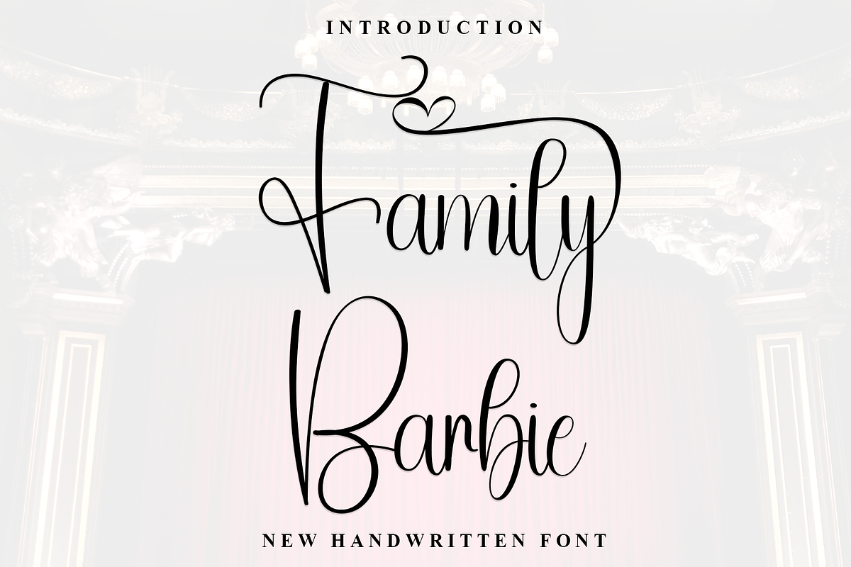 Family Barbie, a Handwritten Font by FreshTypeINK (Photo 1 of 7)