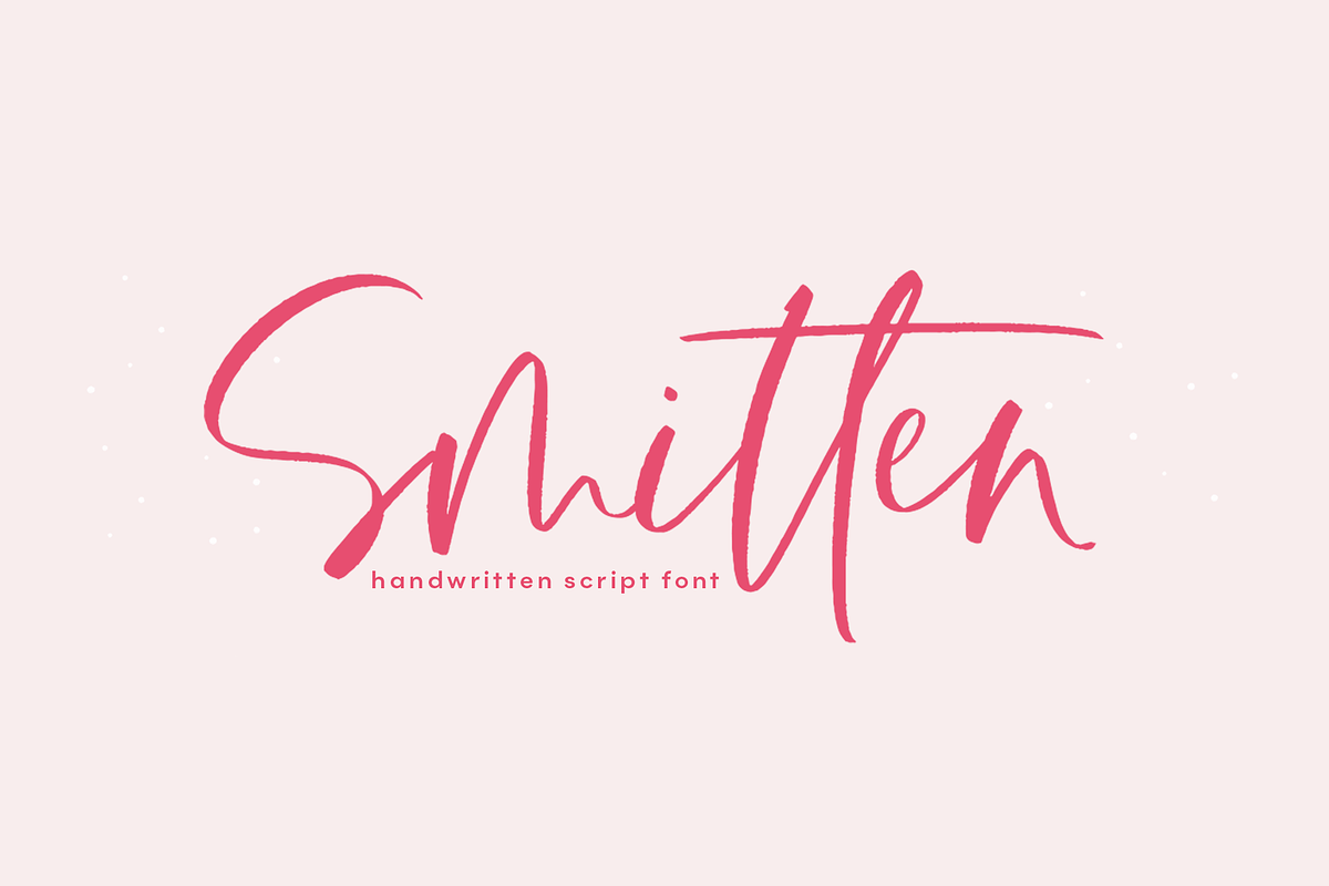 Smitten | Handwritten Script Font