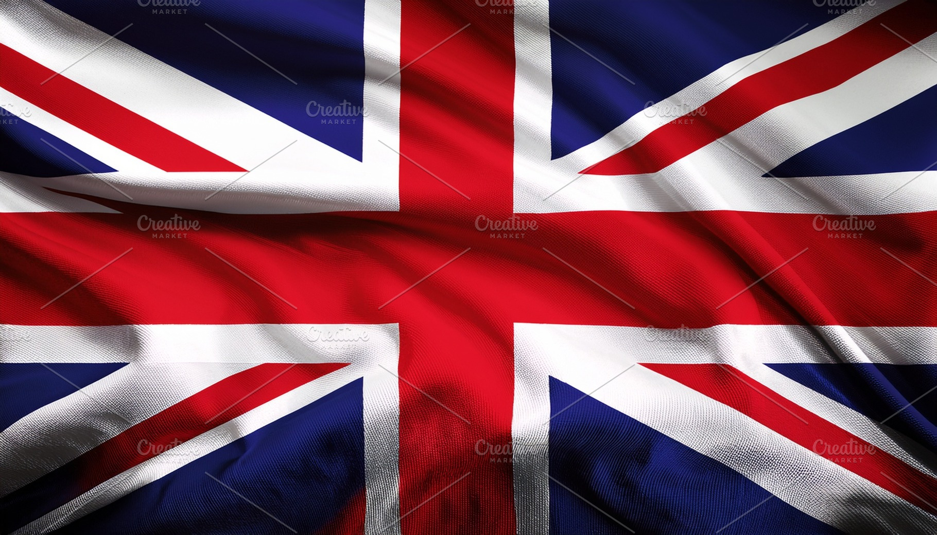 Union Jack flag of the United Kingdom AI generated, a Photo by WorldOfPhotos