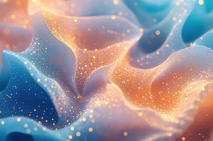 Glittering Waves of Blue and Gold Ab, a Background Photo by Pixeness