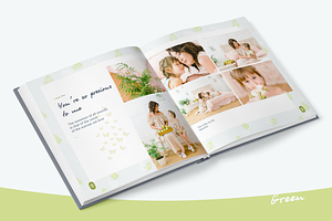 Photo Album Template - Green