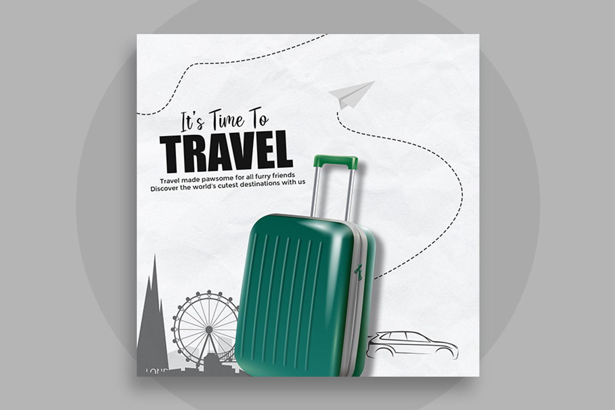 Travel Social Media Post Design, a Social Media Template by Northfrom (Photo 3 of 3)