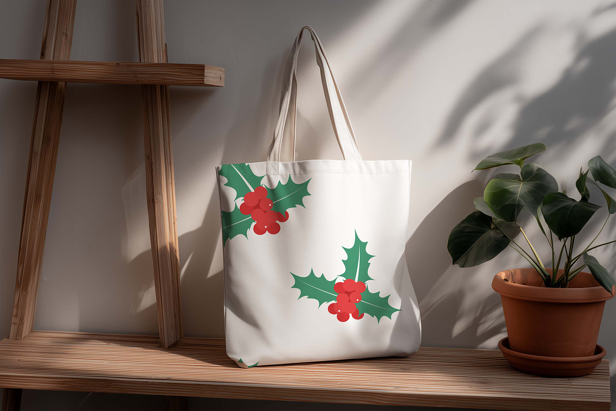 Holly Berries Seamless Pattern, a Pattern Graphic by Viktorijareut (Photo 2 of 5)
