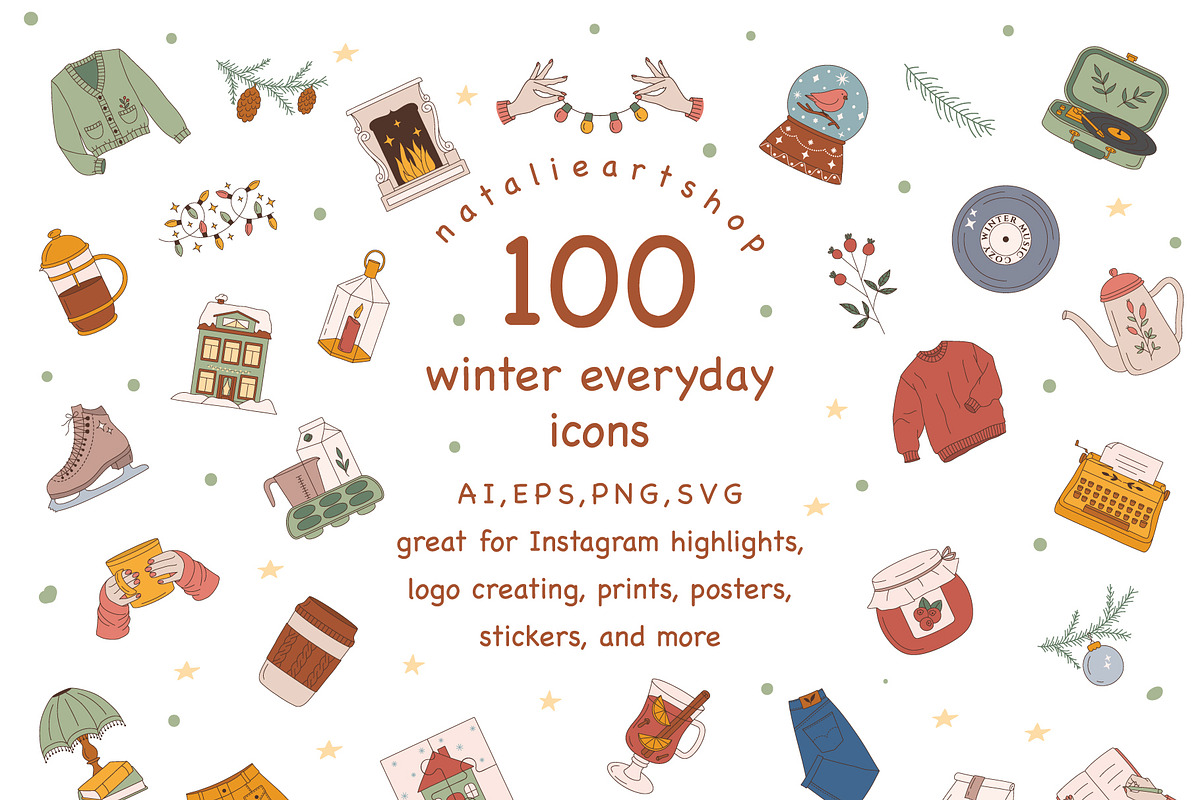 1075 in 1 - GRAND GRAPHICS BUNDLE, an Object Illustration by NatalieArtShop (Photo 11 of 13)