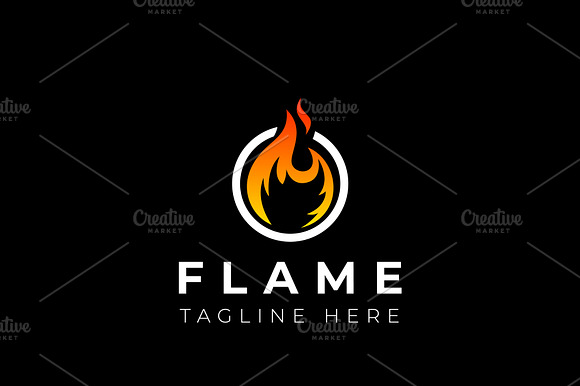 Fire Flames Logo Design preview 5