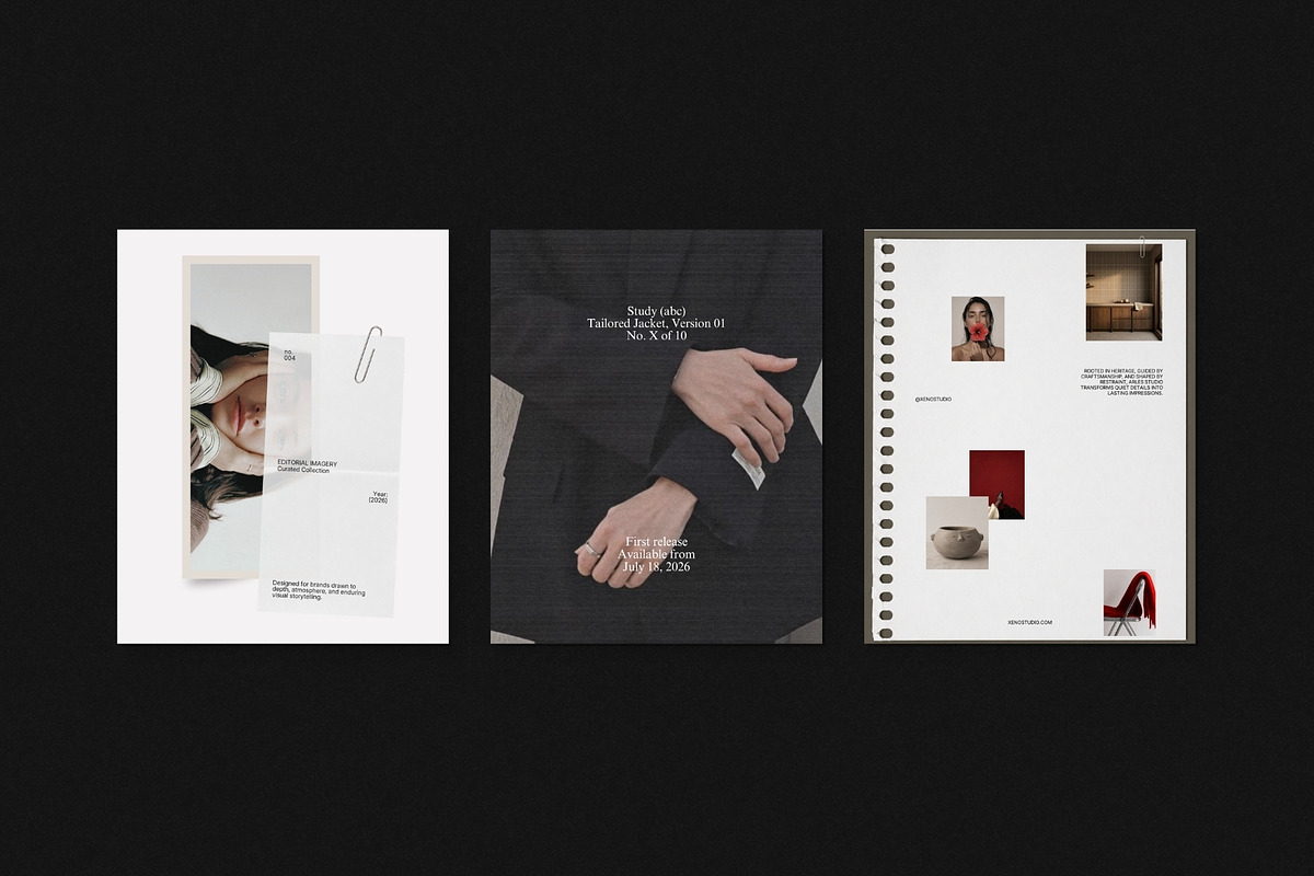 XENO | Social Media Kit (I), a Social Media Template by The Aesthetic Studio (Photo 2 of 10)