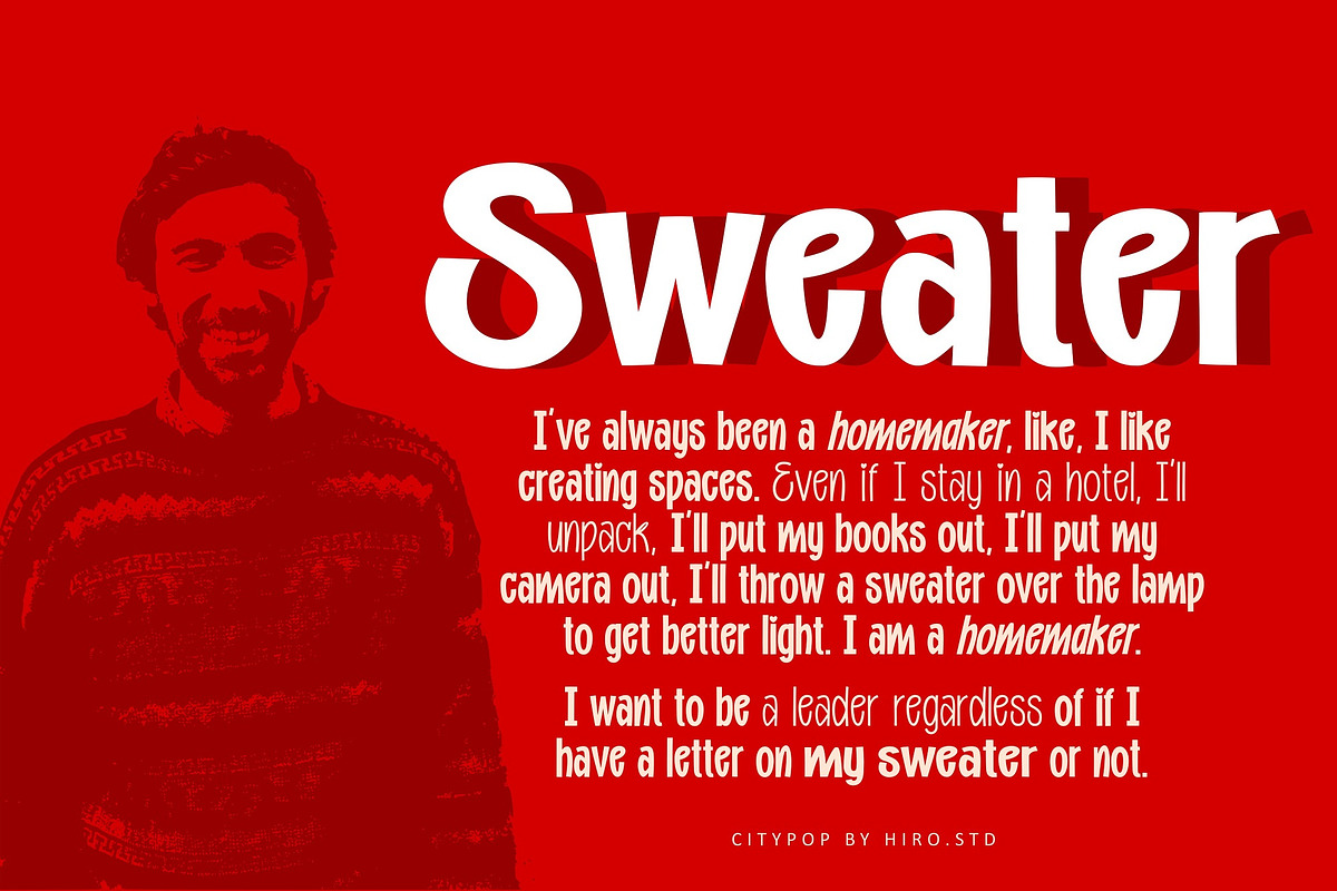 Citypop - Handwritten Font Family, a Script Font by HIRO.std (Photo 9 of 10)