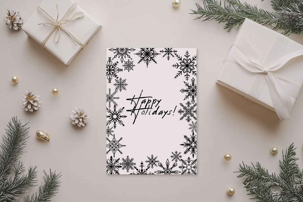 50 Snowflakes SVG Line Art, an Object Graphic by Dervik Art Store (Photo 6 of 7)