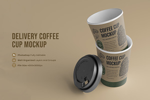 Delivery Coffee Cup Mockup