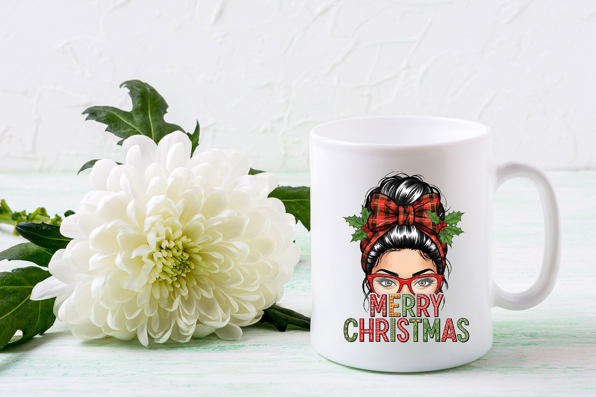 Christmas Merry Girl PNG, an Illustration by Designking (Photo 4 of 4)