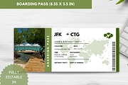 Editable Boarding Pass Template, a Card Template by YasdeyDesigns (Thumbnail 11 of 14)