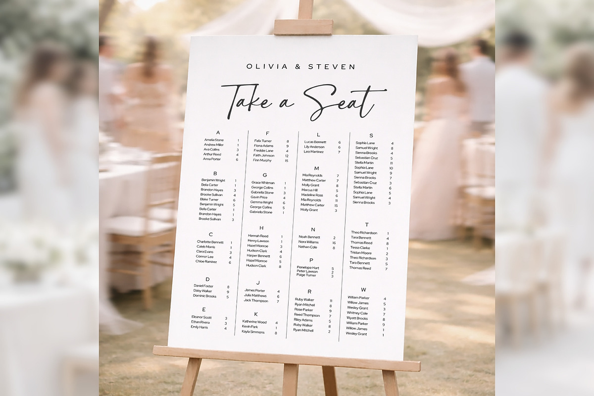 Script Alphabetical Canva bd007, a Poster Template by TyphoonStudio (Photo 1 of 10)