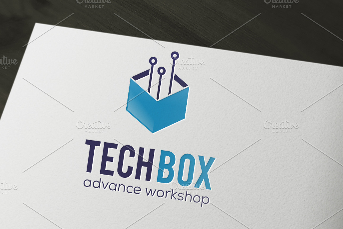Tech Box Logo, a Branding & Logo Template by NasirGrfx
