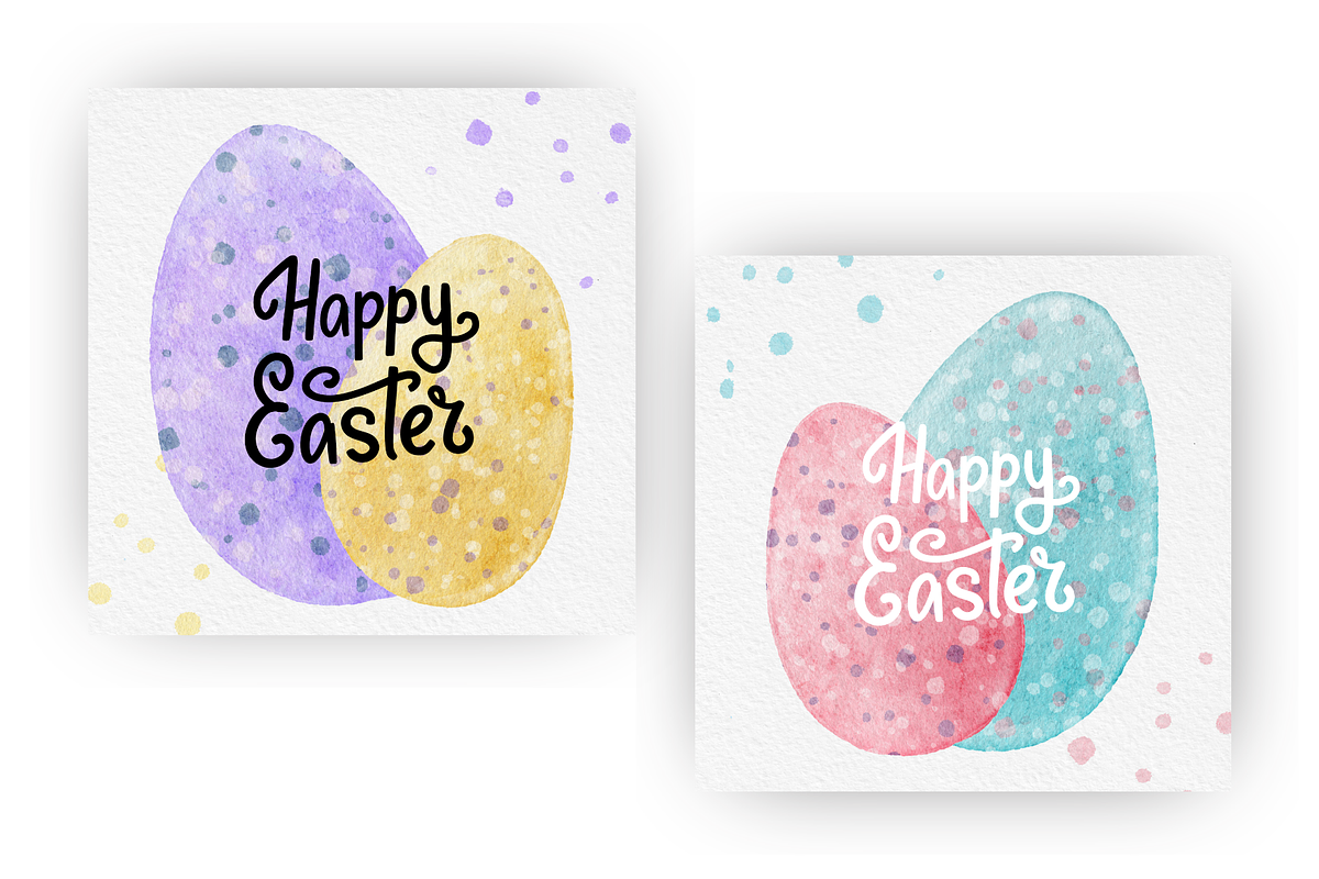 Watercolor easter eggs png, an Object Illustration by Kat Anti (Photo 3 of 3)
