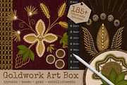 Goldwork Art Box For Procreate, a Brush Add-On by bokettori (Thumbnail 2 of 18)