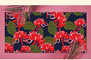 12JPG/EPS Tropical floral pattern, a Pattern Graphic by Theraphosath (Thumbnail 19 of 22)