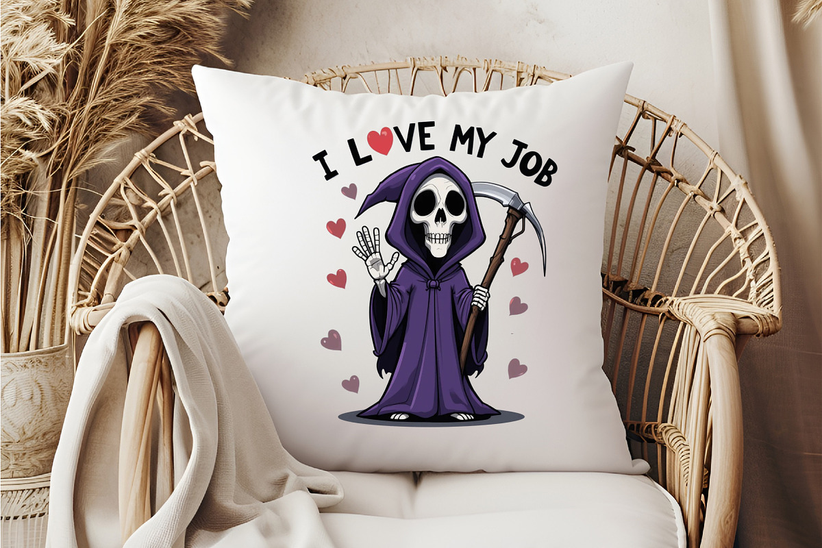 I Love My Job, Reaper Cartoon, an Illustration by DreamCafeArt (Photo 4 of 7)
